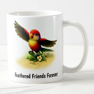 Een digitaal schilderij van een Schattigee Collare Koffiemok