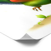 Een digitaal schilderij van een Schattigee Jenday Poster (Hoek)