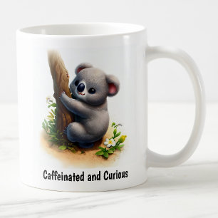 Een digitaal schilderij van een Schattigee koala Koffiemok