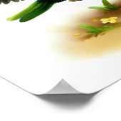 Een digitaal schilderij van een Schattigee  Lorike Poster (Hoek)