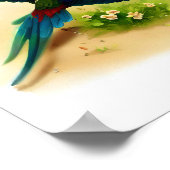 Een digitaal schilderij van een Schattigee militai Poster (Hoek)