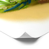 Een digitaal schilderij van een Schattigee militai Poster (Hoek)