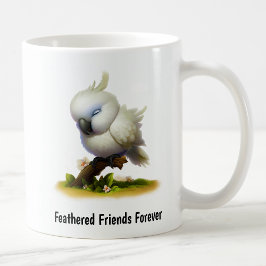 Een digitaal schilderij van een Schattigee Molukse Koffiemok