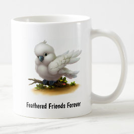 Een digitaal schilderij van een Schattigee Molukse Koffiemok