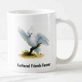 Een digitaal schilderij van een Schattigee Molukse Koffiemok