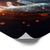 Een digitale levensvorm die transformeert in de vi poster (Hoek)