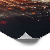 Een digitale levensvorm die transformeert in de vi poster (Hoek)