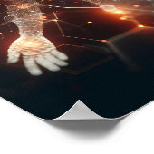 Een digitale levensvorm die transformeert in de vi poster (Hoek)