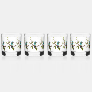 Een digitale oliepastel van een eenvoudige Humming Whisky Glas