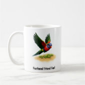 Een digitale schilderij van een Mount Apo-lorikeet Koffiemok (Links)