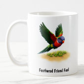Een digitale schilderij van een Mount Apo-lorikeet Koffiemok