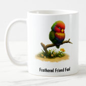 Een digitale schilderij van een Mount Apo-lorikeet Koffiemok