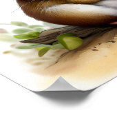 Een digitale schilderij van een schattige jerboa poster (Hoek)