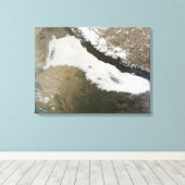 Een dikke bank met lage wolken canvas afdruk (Insitu (Houten vloer))