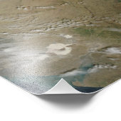 Een dikke bank met lage wolken foto afdruk (Hoek)