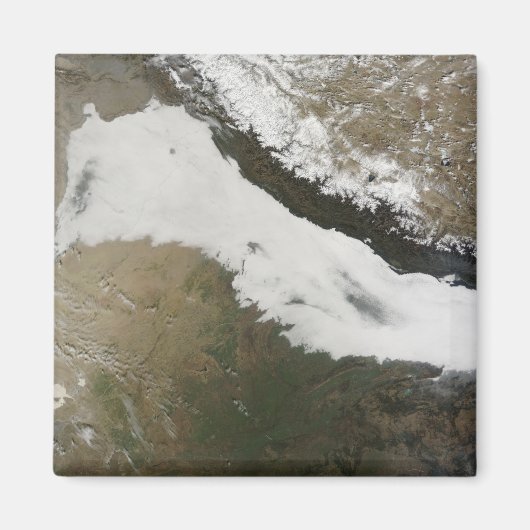 Een dikke bank met lage wolken magneet (Voorkant)