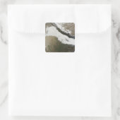 Een dikke bank met lage wolken vierkante sticker (Tas)