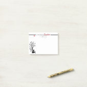 Een dikzak van de leraar post-it® notes (Op bureau)