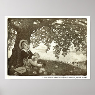 Een Diller, een Dollar Nursery Rhyme-printer Poster