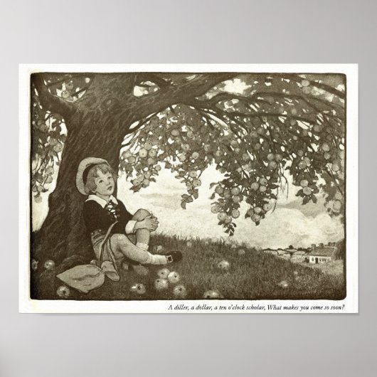 Een Diller, een Dollar Nursery Rhyme-printer Poster (Voorkant)