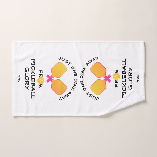 EÉN DINK VAN GLORY Pickleball Handdoek (Handdoek)