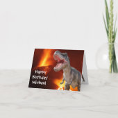 Een Dino-Mite verjaardag Kaart (Voorkant)