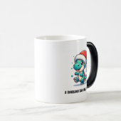 Een dinosaurus kan zich ook vermaken! magische mok (Voorkant rechts)