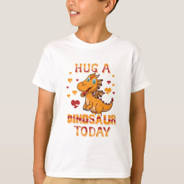 Een dinosaurus knuffelen t-shirt