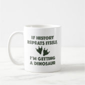 Een dinosaurus krijgen koffiemok (Links)