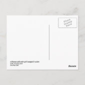 Een dinosaurus met naïeve geest in slangen briefkaart (Achterkant)