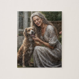Een dinsdagmiddag met mijn bastaardhond metgezel legpuzzel