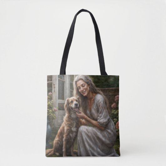 Een dinsdagmiddag met mijn hondengezel tote bag (Voorkant)