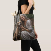 Een dinsdagmiddag met mijn hondengezel tote bag (Dichtbij)
