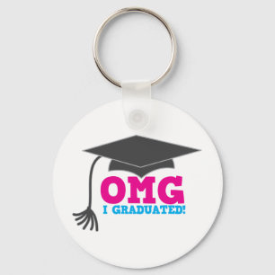 EEN DIPLOMA BEHAALDE OMG I! grote afstuderengift Sleutelhanger