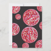 een disco bash - zoete 16 - jarige uitnodiging (Achterkant)