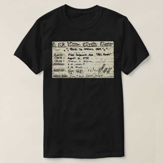 Een DJ Kool Herc Party Classic T-Shirt (Design voorkant)