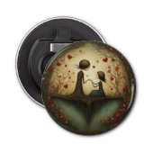 Een dochter houdt van button flesopener (Voorkant)