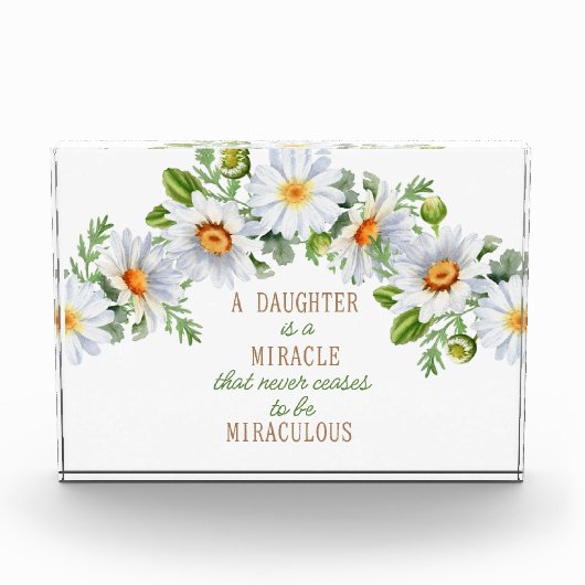 Een dochter is een wonder fotoblokken (Voorkant)