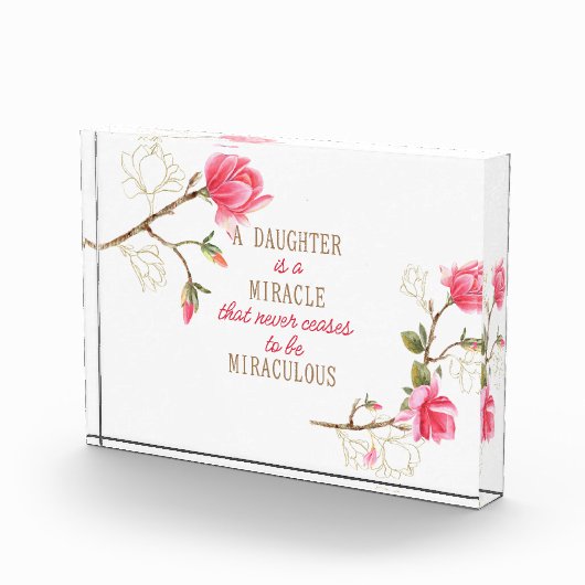 Een dochter is een wonder fotoblokken (Rechts)