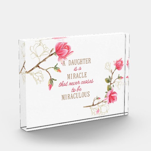 Een dochter is een wonder fotoblokken (Links)