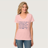 Een dochter van een arts t-shirt (Voorkant volledig)