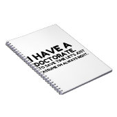 EEN DOCTORAAT HEBBEN NOTITIEBOEK (Rechterzijde)