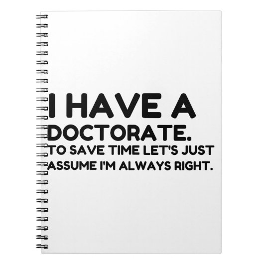 EEN DOCTORAAT HEBBEN NOTITIEBOEK (Voorkant)
