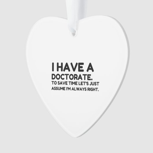 EEN DOCTORAAT HEBBEN ORNAMENT (voorkant)