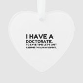 EEN DOCTORAAT HEBBEN ORNAMENT (voorkant)