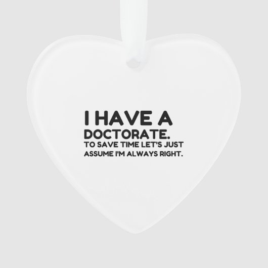 EEN DOCTORAAT HEBBEN ORNAMENT (voorkant)