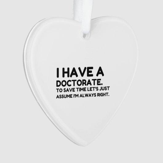 EEN DOCTORAAT HEBBEN ORNAMENT (voorkant)