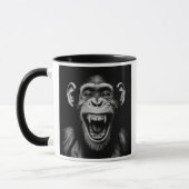 Een dode chimpansee. mok (Links)