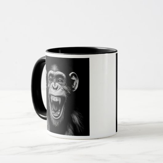 Een dode chimpansee. mok (Voorkant links)