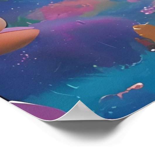 Een dode en dankbare Baphomet Poster (Hoek)